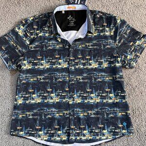 Point Zero Traveler 4-Way Stretch Dry Edition Traveler Series Shirt Men's XL-NWT